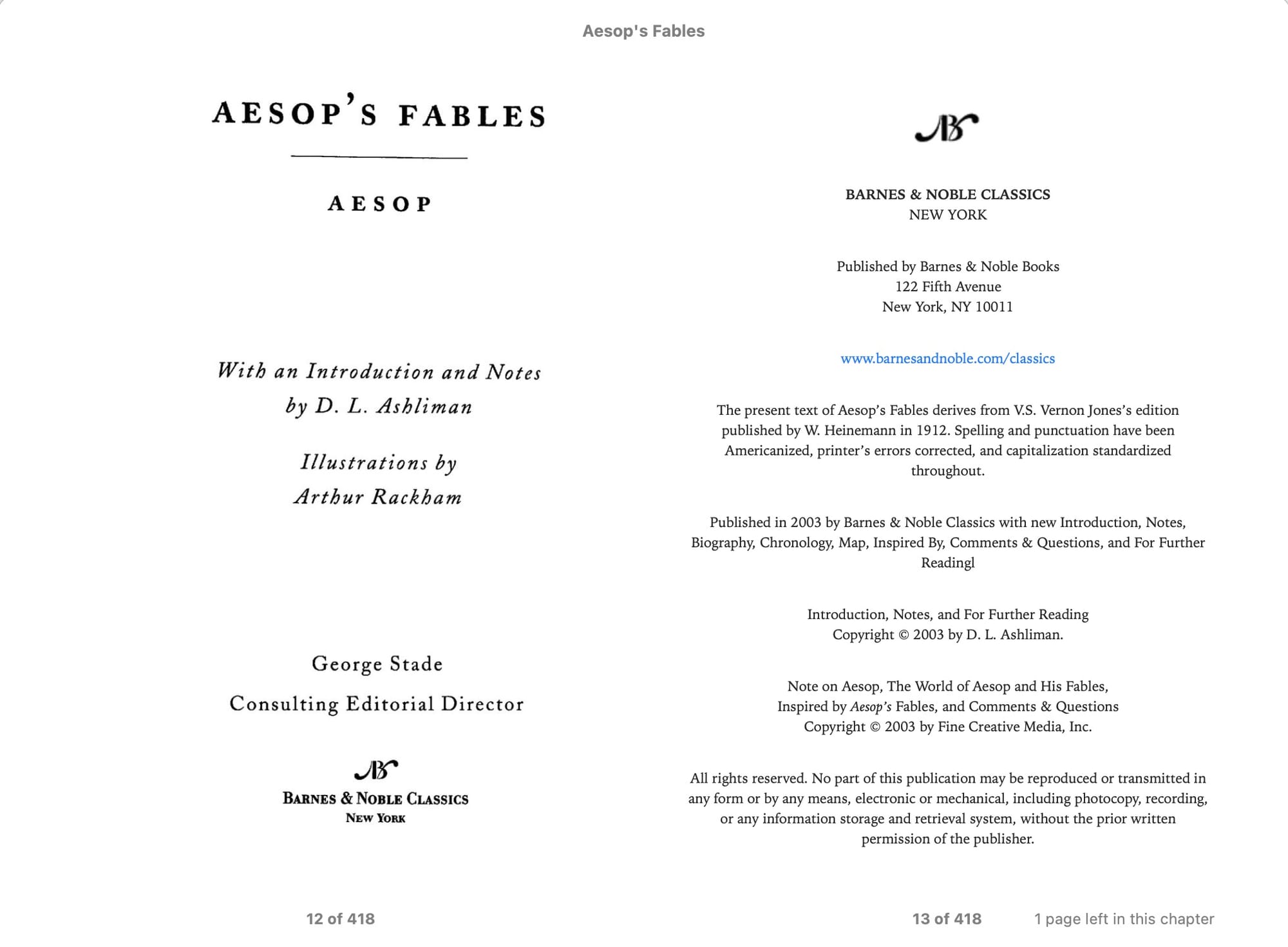 Aesop's Fables