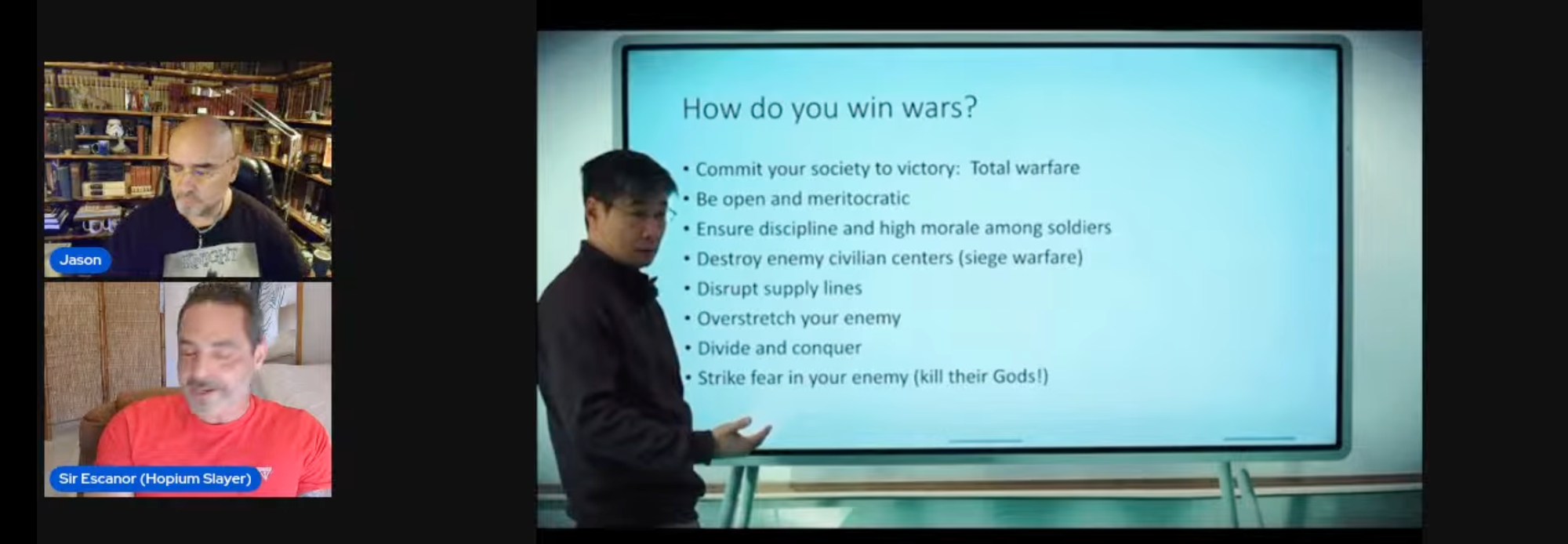 Escanor on Prof Jiang